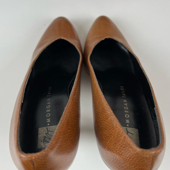 Morgan Taylor Leather Heels Size 7.5M - Picture 4 of 12